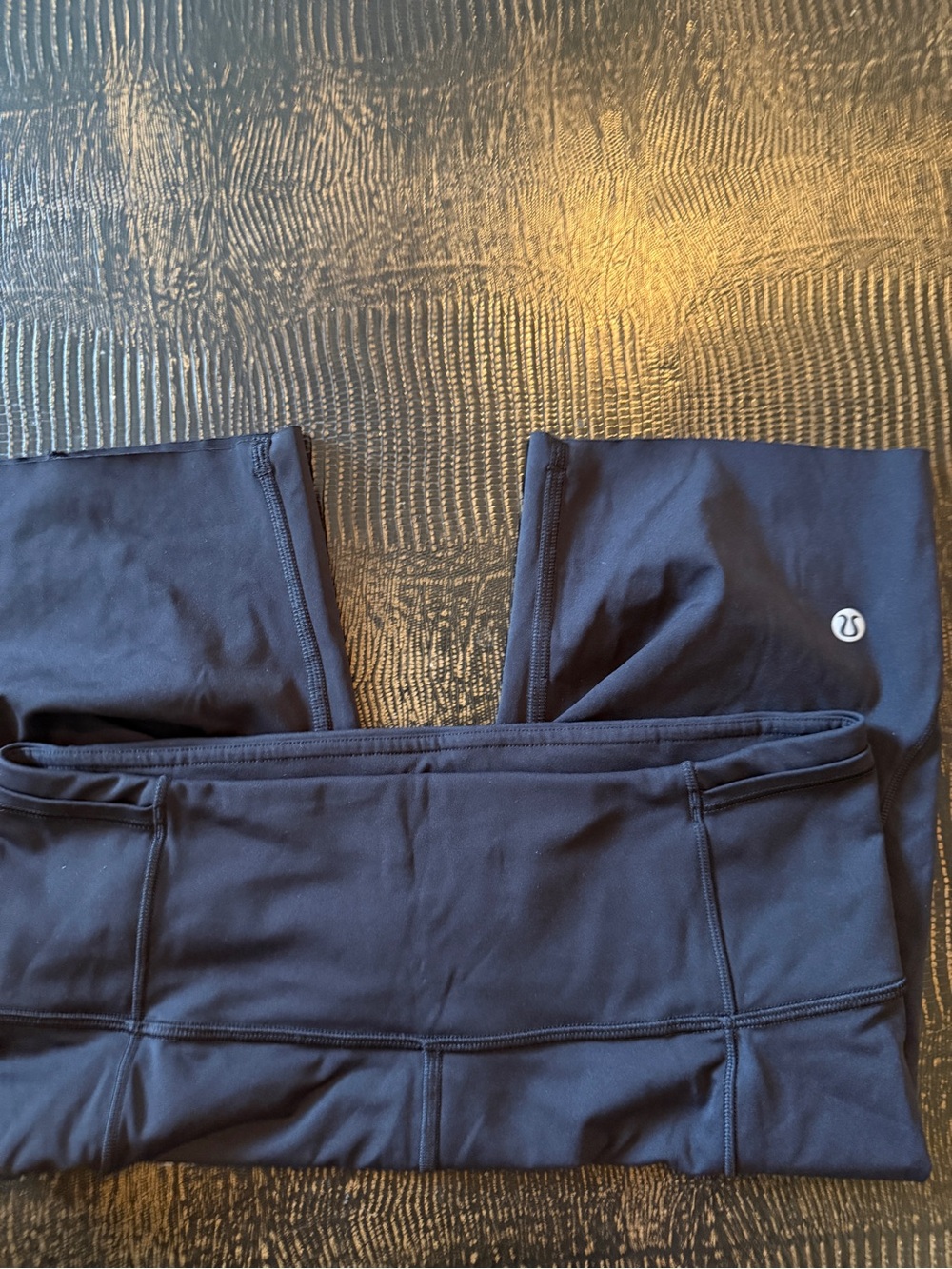 Lululemon Invigorate Everlux Black High-Rise Shorts Multi Pockets | EUC - Picture 4 of 5